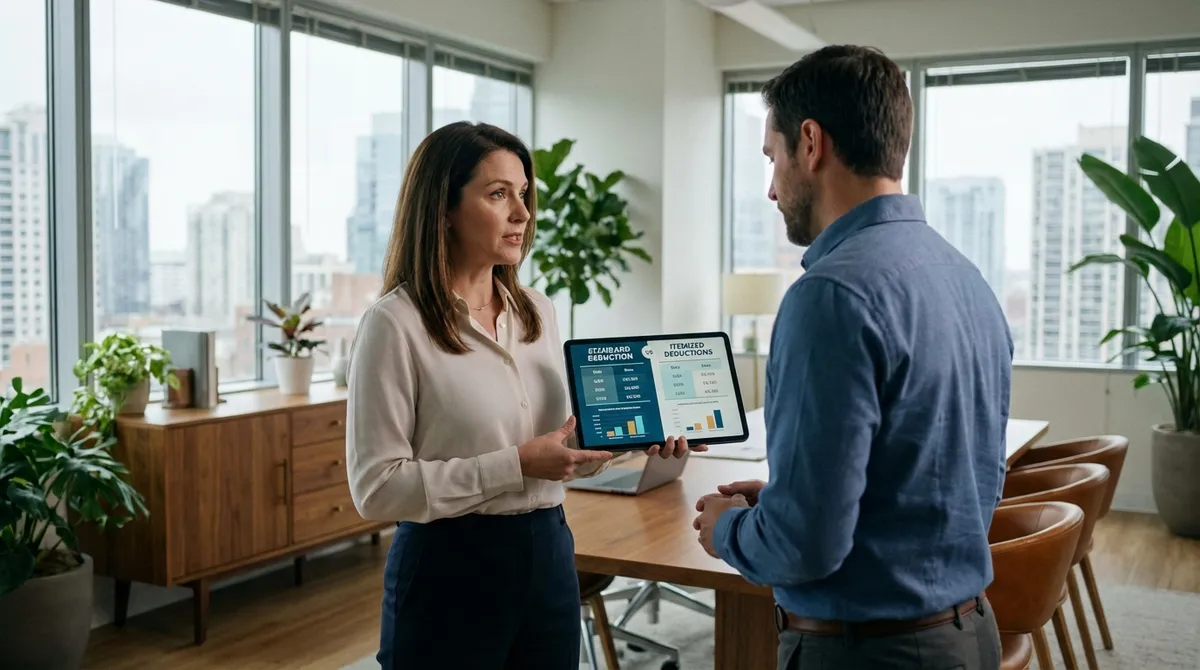 Taxable Income Calculator - Standard vs Itemized Deductions