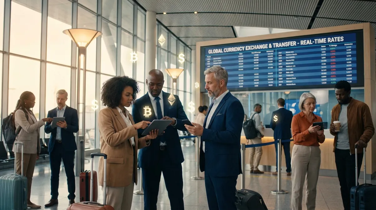 Currency Calculator Interface showing exchange rate comparison