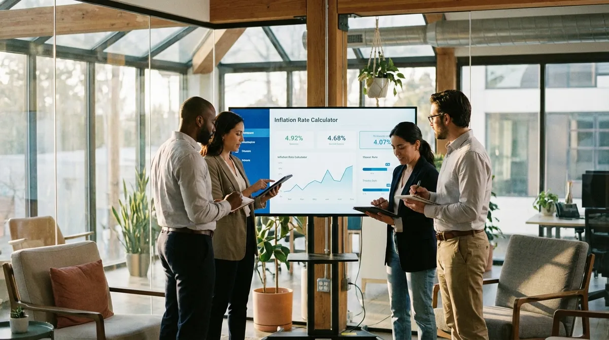 Inflation Rate Calculator Interface