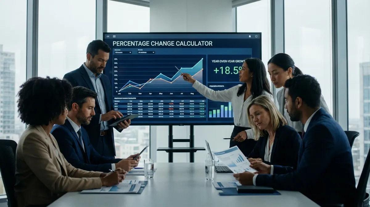 Percentage Change Calculator Interface