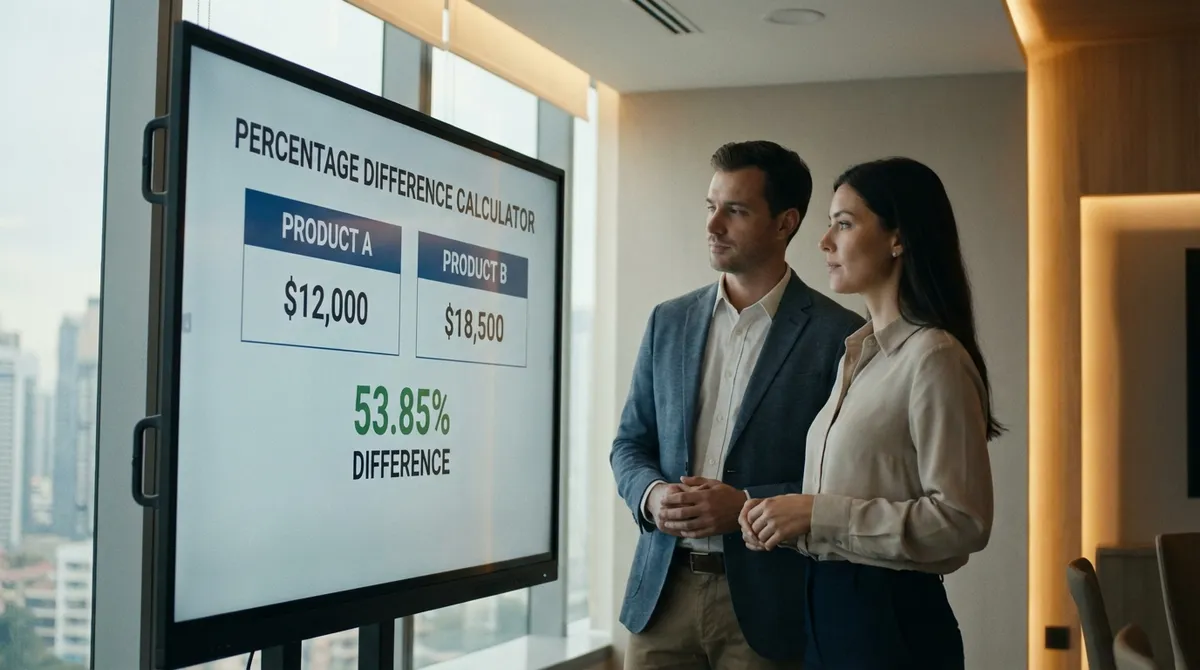 Percentage Difference Calculator