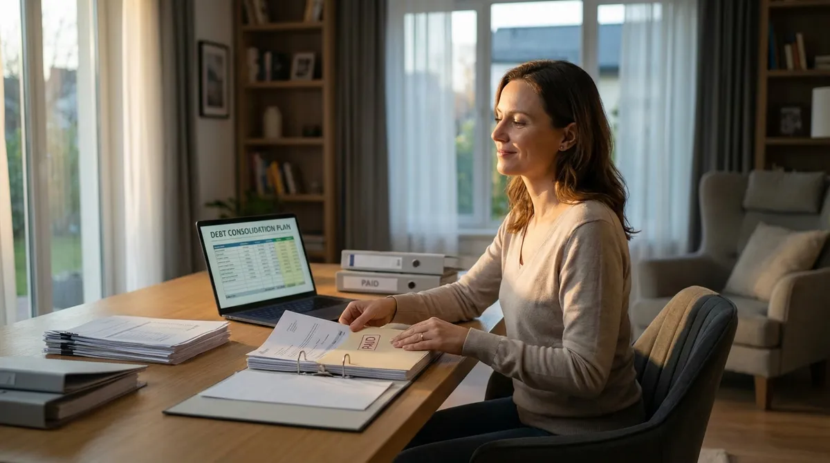 Debt Consolidation Calculator Interface