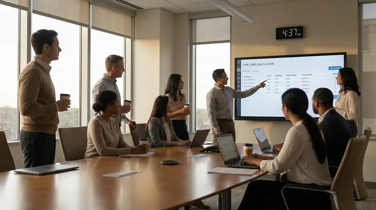 Time Card Calculator — Total Hours, Ot & Breaks