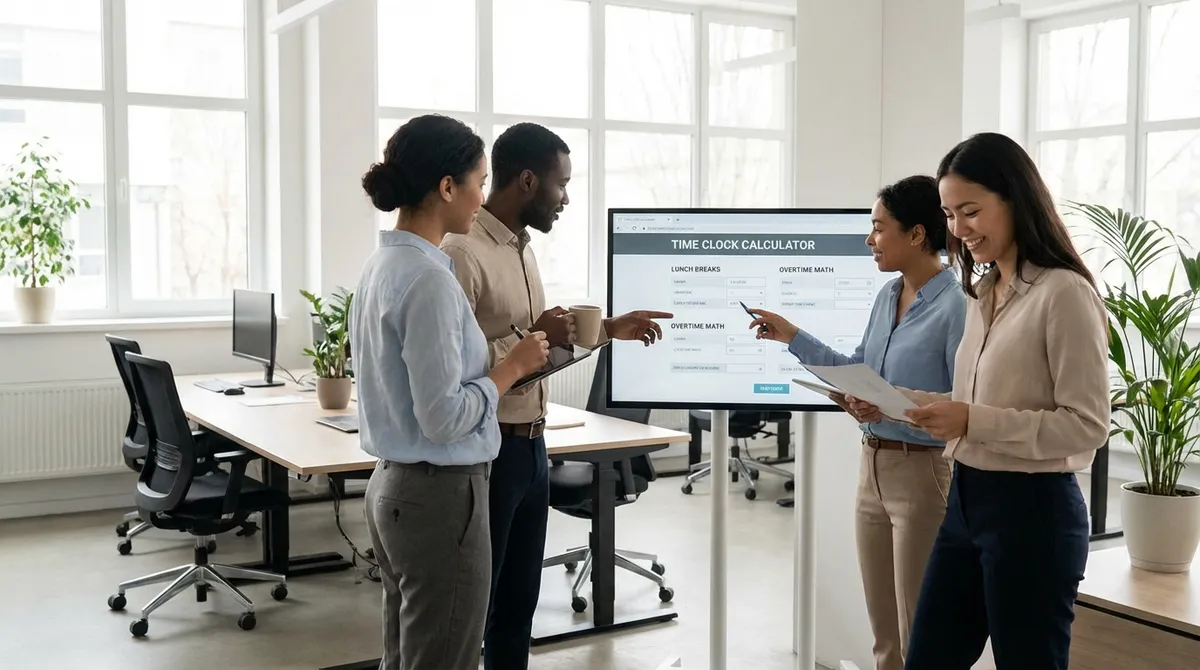 Time Clock Calculator With Lunch Feature