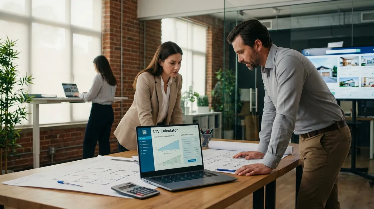 LTV Calculator Interface showing loan to value ratio analysis