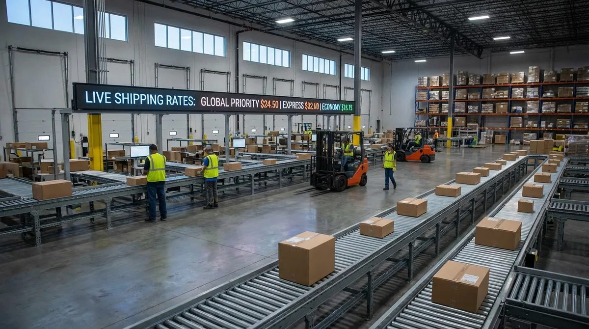 Shipping Calculator — Carrier Rates & Delivery Eta