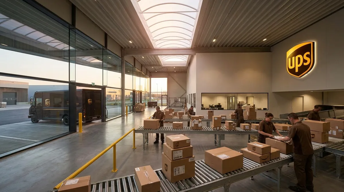 UPS Calculator Interface showing shipping rates and boxes