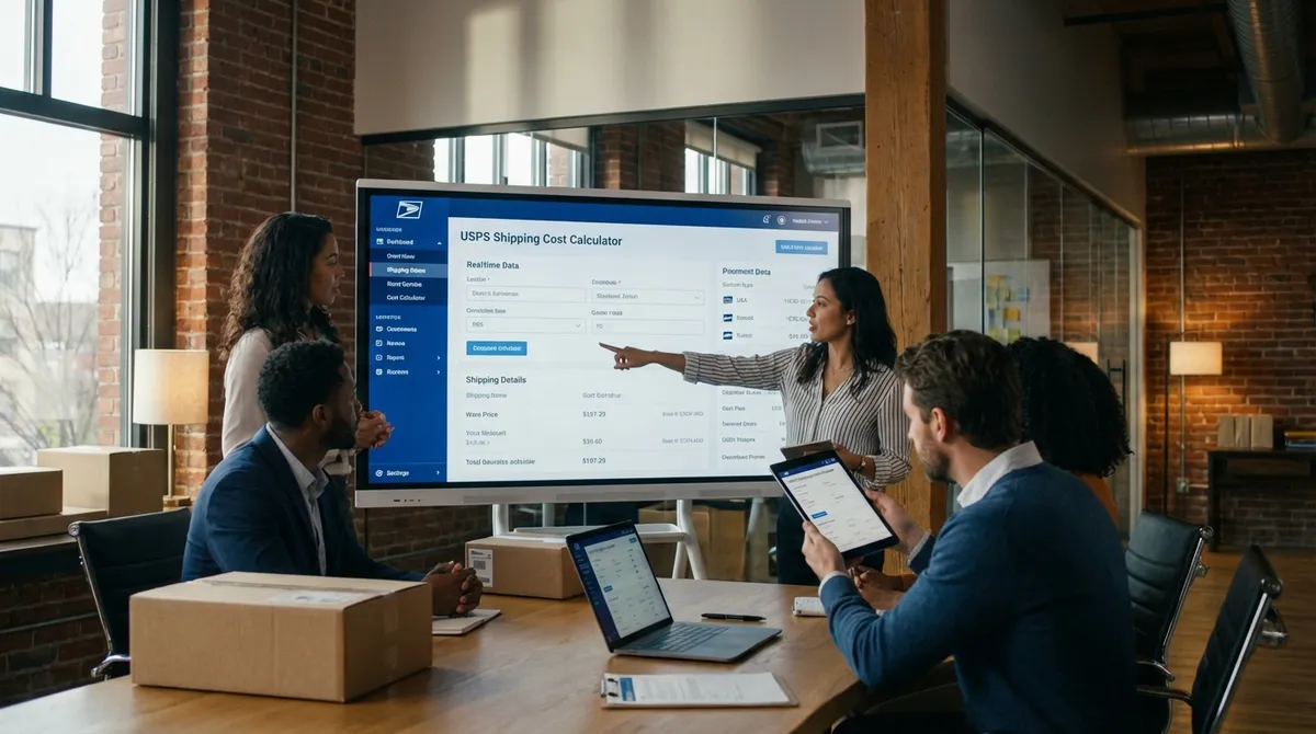 USPS Shipping Cost Calculator Interface
